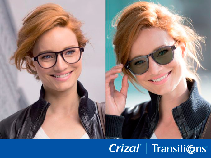 Фотохромные линзы Crizal Transitions в Могилеве